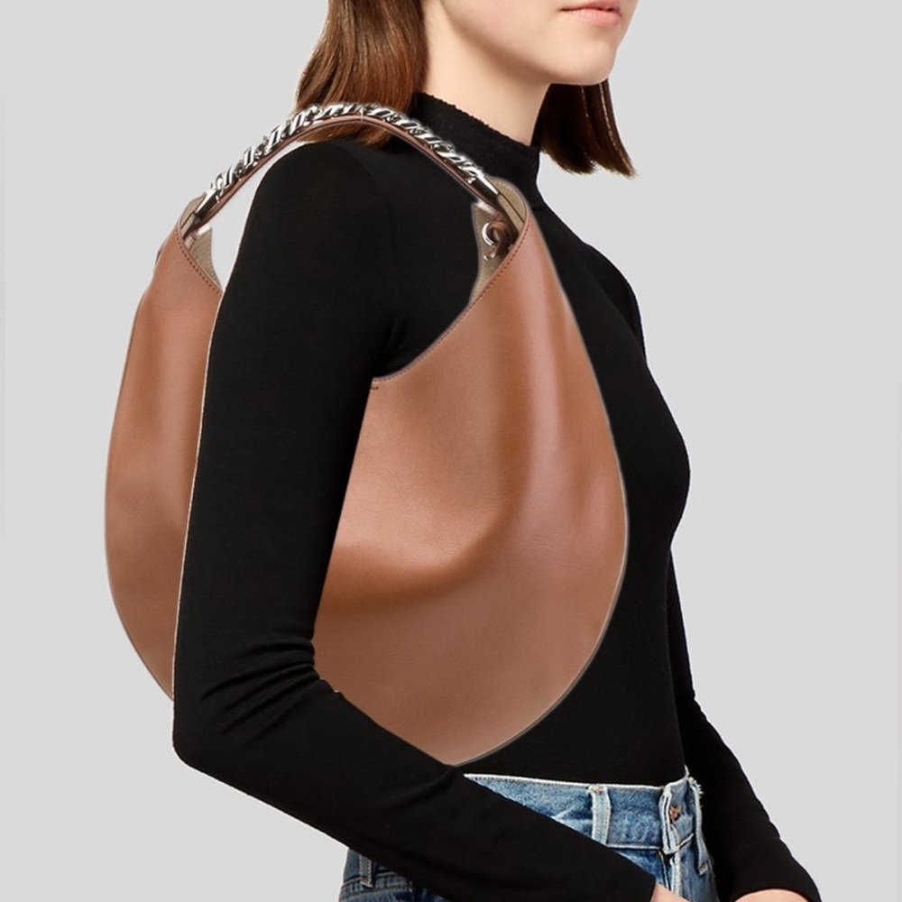‼️SOLD‼️⛓️⛓️‍💥Givenchy Infinity Leather Hobo Bag With Chain Strap
